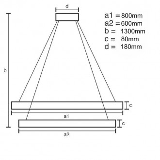 NEDES LED svítidlo + dálkový ovladač 90W - J6351/CH