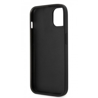 Guess PC/TPU Glitter Flakes Metal Logo Zadní Kryt pro iPhone 14 Black