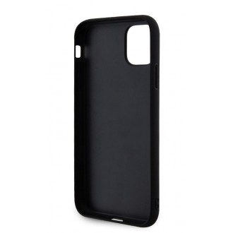 Karl Lagerfeld 3D Rubber Karl and Choupette Zadní Kryt pro iPhone 12/12 Pro Black