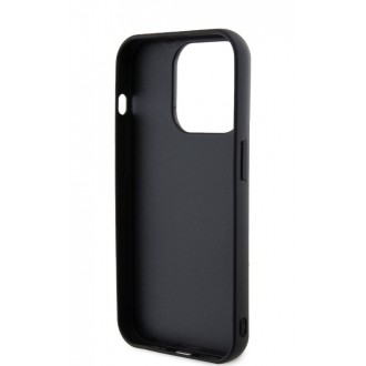 Karl Lagerfeld 3D Rubber Karl and Choupette Zadní Kryt pro iPhone 14 Pro Black
