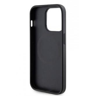 Guess PU Saffiano MagSafe Zadní Kryt pro iPhone 15 Pro Black