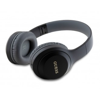 Guess Classic Silver Logo Bluetooth Stereo Headphone Black