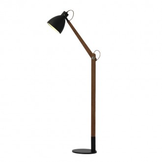 NEDES Designová stojací lampa z masivního dřeva E27 / 60W - WRE152