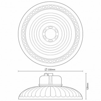 NEDES LED svítidlo UFO 150W / IP65 / 5000K + senzor + standby mode - LU112/SR