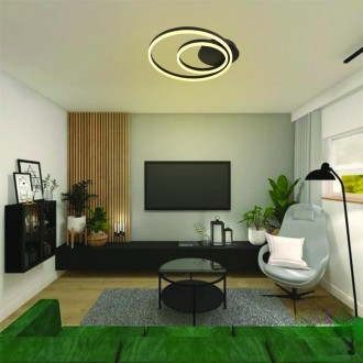 NEDES LED stropní svítidlo s dálkovým ovladačem 55W - J3359/B