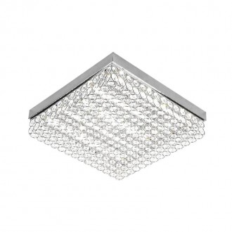 NEDES - LED stropní luxusní svítidlo s dálkovým ovladačem 55W - J2305/CH