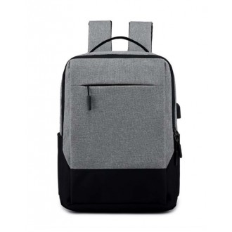 DeTech Batoh pro notebook Power Backpack BP-04, 15.6", šedá