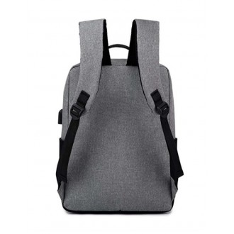 DeTech Batoh pro notebook Power Backpack BP-04, 15.6", šedá