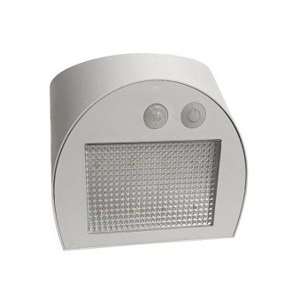 NEDES - LED nástěnné solární svítidlo 3W / 3000K / 4000K - LS125 bílé
