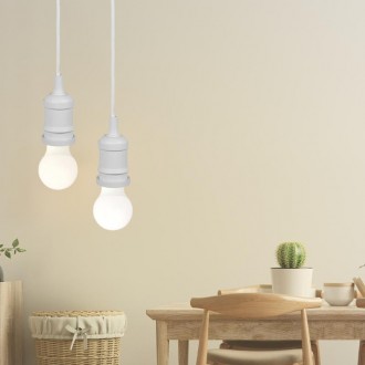 NEDES - Objímka E27 / 1m / bílá - BH612W