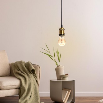 NEDES - Objímka E27 / 1m / antická zlatá - BH652B