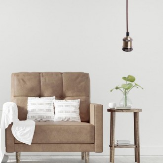 NEDES - Objímka E27 / 1m / bronzová - BH662H