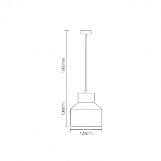 NEDES - Svítidlo Terrazzo bílá 1 x E27 - ME0015R/W
