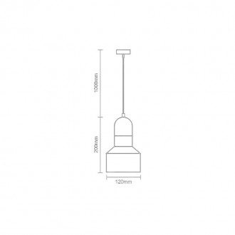 NEDES - Svítidlo Terrazzo bílá 1 x E27 - ME0214R/W