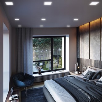 Solight LED mini panel CCT, podhledový, 18W, 1530lm, 3000K, 4000K, 6000K, čtvercový