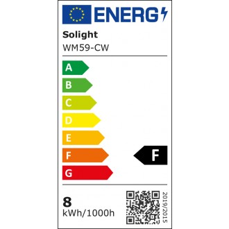 Solight LED COB pásek, sada s adaptérem, vypínač, 5m, 8W/m, 800lm/m, studená bílá