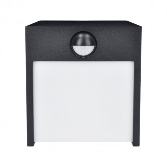 Solight LED venkovní nástěnné osvětlení Terni, 12W, 560lm, 3000K, PIR sensor