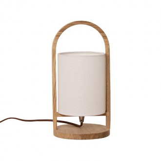 NEDES - Designová stolní lampa z masivního dřeva E27 / 60W - WRE171