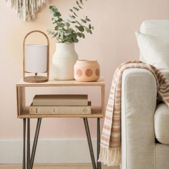 NEDES - Designová stolní lampa z masivního dřeva E27 / 60W - WRE171