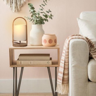 NEDES - Designová stolní lampa z masivního dřeva E27 / 60W - WRE171