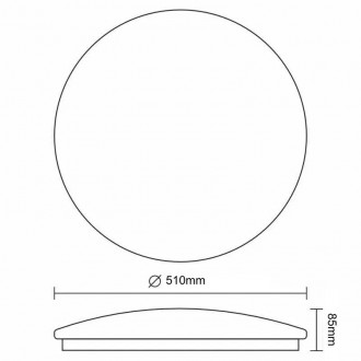 NEDES - LED svítidlo STAR + dálkový ovladač 48W - LCL535AU