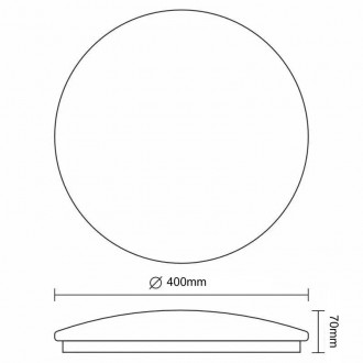 NEDES - LED svítidlo STAR + dálkový ovládač 36W - LCL534AU