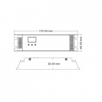 T-led - DMX dimLED dekodér 5CH4A Barva ovladace: Černá