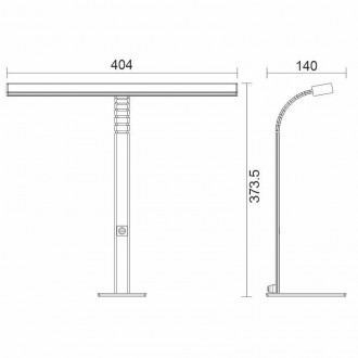 NEDES - LED lampa AMELIA 10W stmívatelná - DL5301/S