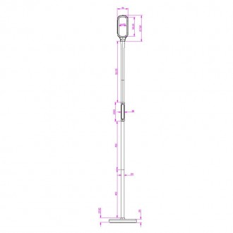 NEDES - LED lampa XENIA 12W stmívatelná s časovačem ( stůl / zem / klip ) - DL4306/B