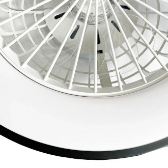 NEDES - LED svítidlo OPAL + stropní ventilátor + dálkový ovladač 48W - LCL6345