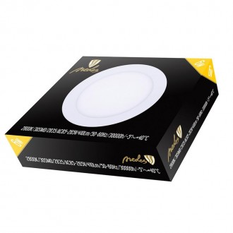 NEDES - LED panel 6W / PR / SMD / 2800K / WH - LPL111