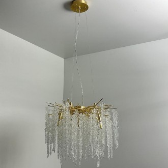 NEDES - Luxusní závěsný křišťálový lustr 9 x G9 - CA021/600