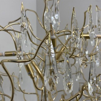 NEDES - Luxusní křišťálová stojací lampa 5 x G9 - CA061/F