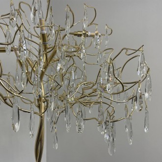 NEDES - Luxusní křišťálová stojací lampa 5 x G9 - CA061/F