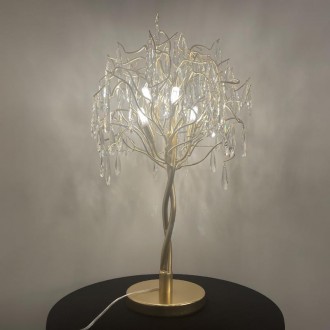 NEDES - Luxusní křišťálová stolní lampa 5 x G9 - CA061/T
