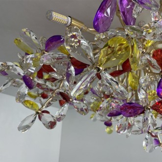 NEDES - Luxusní stropní křišťálový lustr 12 x G9 - CA032/800C