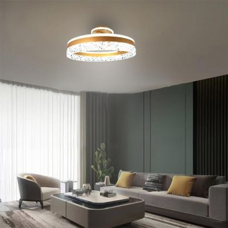 NEDES - LED luxusní stropní křišťálové svítidlo s dálkovým ovladačem 86W - TA1306/G