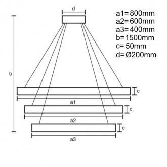 NEDES - LED svítidlo + dálkový ovladač 235W - J4343/B