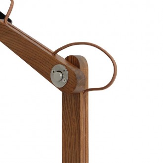 NEDES - Stolní lampa z masivního dřeva E27 / 60W - WRE151