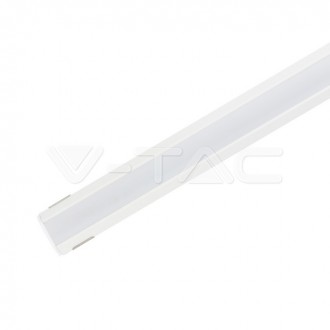 Hliníkový profil pro led pásky-bílé pouzdro 2000 x 19 x 19mm,VT-8114W,V-TAC,SKU3364 SKU3364