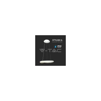 V-TAC Designový LED lustr 32W -3100LM-Stmívatelný-bílý SKU3958
