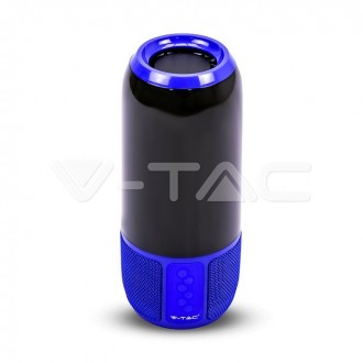 V-TAC BLUETOOTH reproduktor s RGB+W-modrý-VT-7456 SKU8569