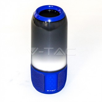 V-TAC BLUETOOTH reproduktor s RGB+W-modrý-VT-7456 SKU8569