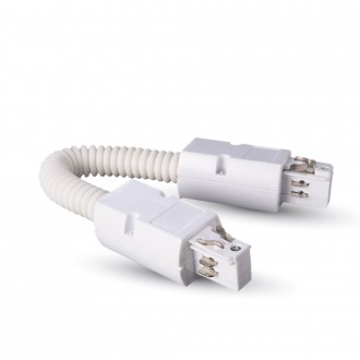 V-TAC Flexibilní spojka pro kolejnice na 4-Fázový system-bílá -SKU3560