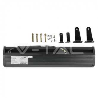 V-TAC LED Lineární průmyslové světlo-100W-6400K-120lm/W-Černé