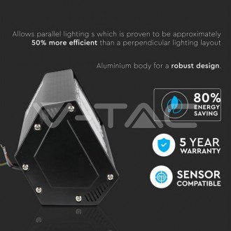 V-TAC LED Lineární průmyslové světlo-100W-6400K-120lm/W-Černé