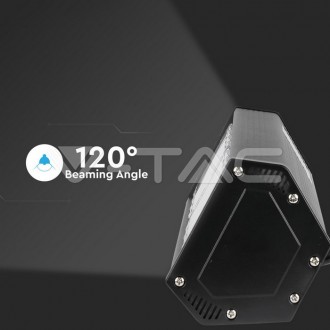 V-TAC LED Lineární průmyslové světlo-100W-6400K-120lm/W-Černé
