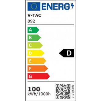 V-TAC LED Lineární průmyslové světlo-100W-6400K-120lm/W-Černé