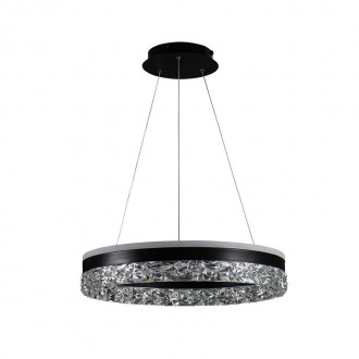 NEDES - LED luxusní závěsné křišťálové svítidlo s dálkovým ovladačem 80W - TA2301/B