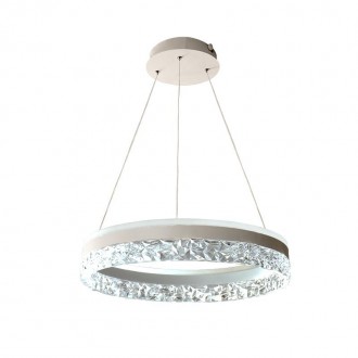 NEDES - LED luxusní závěsné křišťálové svítidlo s dálkovým ovladačem 80W - TA2301/W